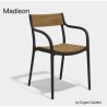 Madison Wood Schwarzer Stuhl Vondom