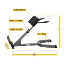 Poste hyper extension 45° GHYP345 Body-Solid