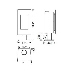 Panadero Osaka Ecodesign 8 kW Holzofen
