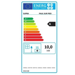 Poêle à bois en fonte Paul sur pied Supra 10kW