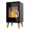 Jacco wood stove with wooden legs Supra 4.8kW